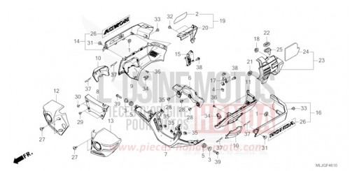 COUVERCLE DE MOTEUR GL1800BDT de 2026